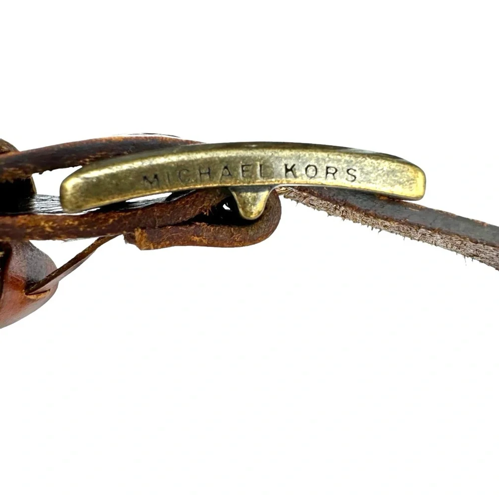 Michael Kors Belt Brown Leather Women’s